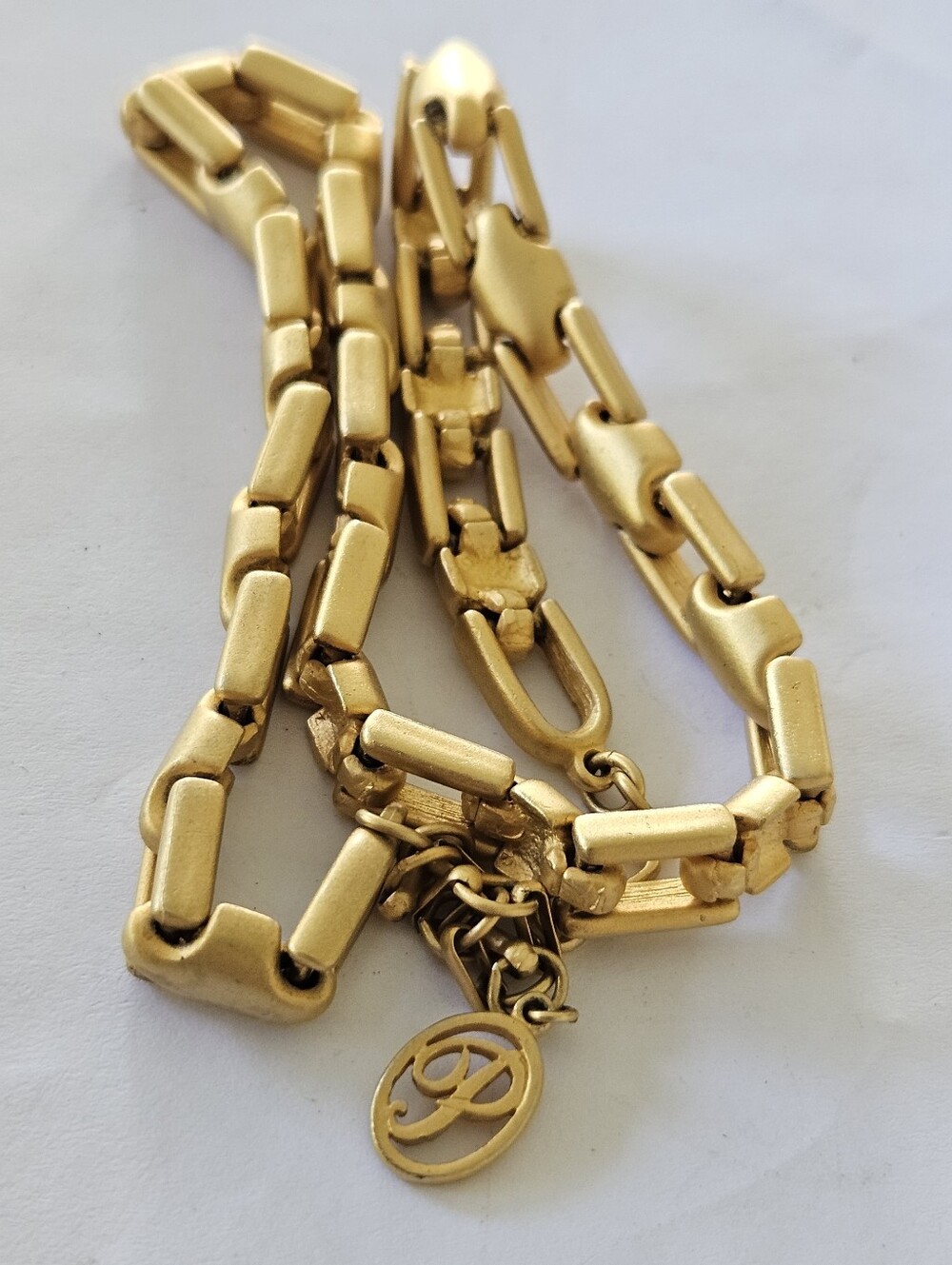 Costume Jewelry Set,  ESTATE SALE Tigers Eye Necklac & GOLDTONE vintage Bracelet